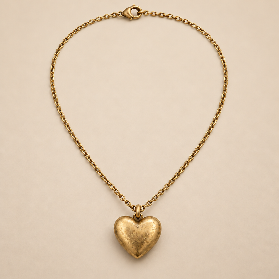 Vireqlo™ Vintage Heart Pendant Necklace hero