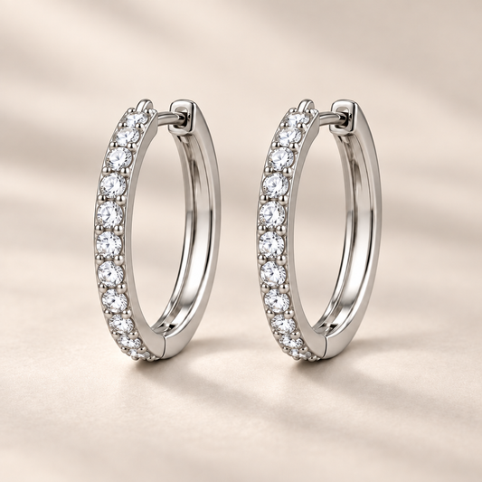 Vireqlo™ Light Luxury Cubic Zirconia Hoop Earrings hero