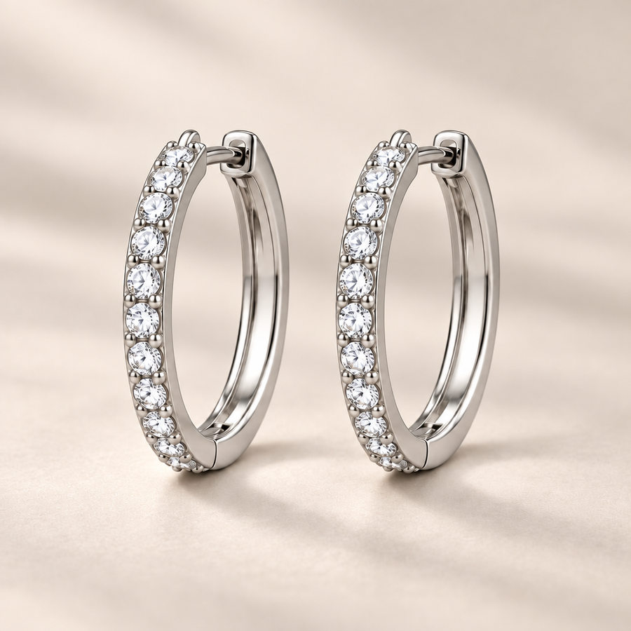 Vireqlo™ Light Luxury Cubic Zirconia Hoop Earrings hero