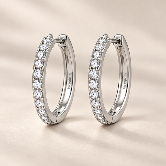 Vireqlo™ Light Luxury Cubic Zirconia Hoop Earrings hero