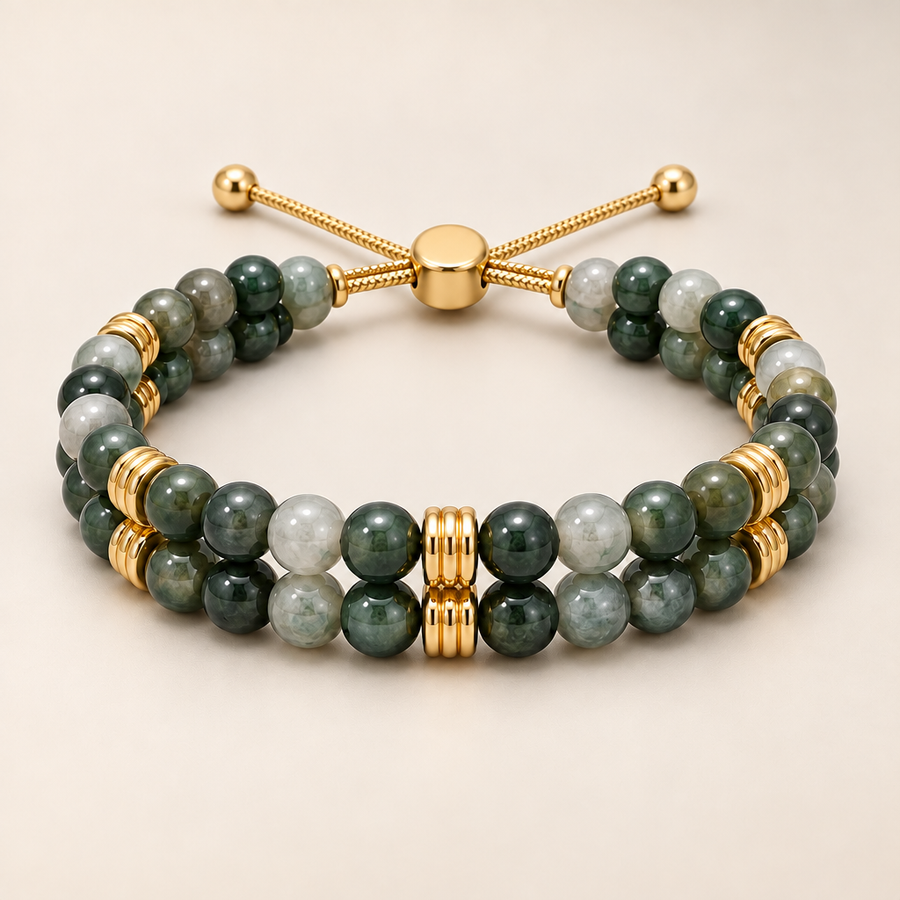 Vireqlo™ Double-Layer Natural Stone Bracelet hero